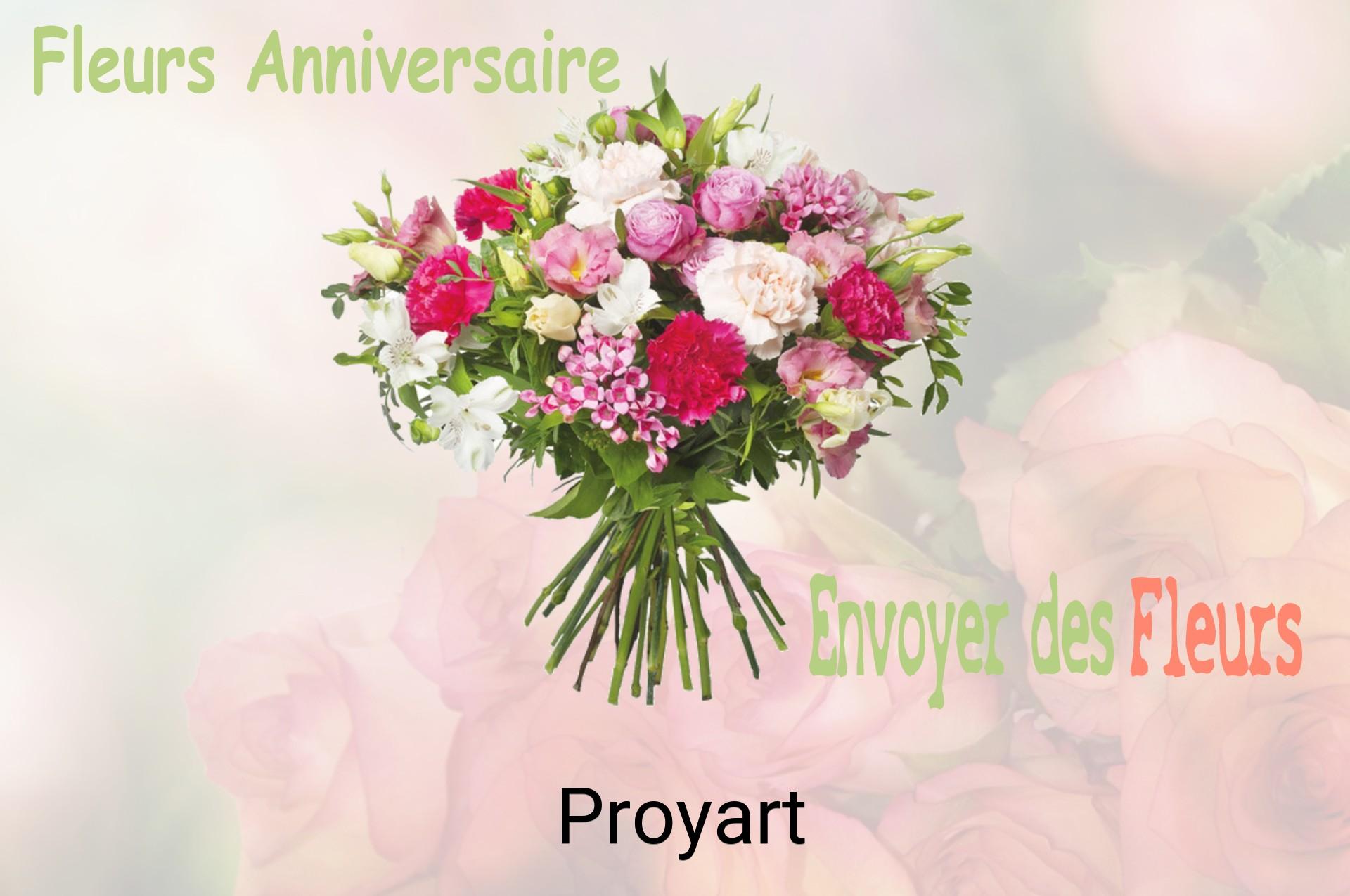 Bouquet de fleurs d’anniversaire livré à Proyart